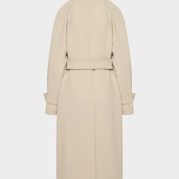 NWT Aritzia The Magnolia Trench Coat - Crepette Marcona Beige S - Picture 9 of 12